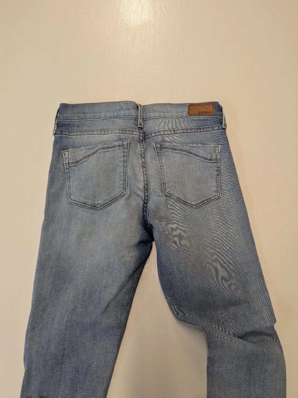 Express Jeans Distressed Mid-Rise Ankle Legging Size 2R